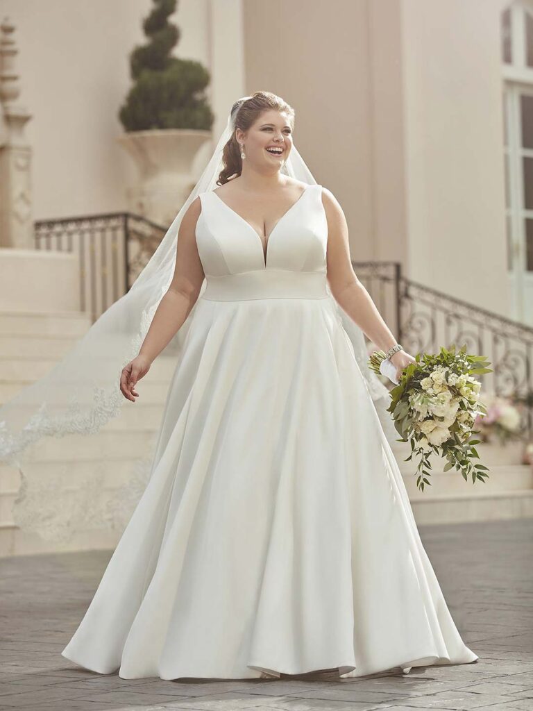 6758 Plus – Stella York plus size wedding dress at Shropshire Country Brides.