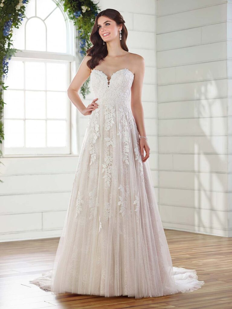 D2752 - Essense of Australia wedding dress at Shropshire Country Brides.