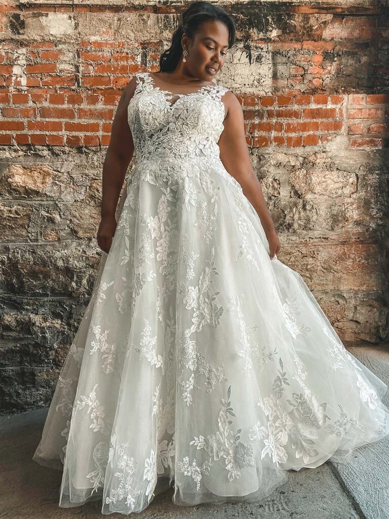 D3280 Plus Size - Essense of Australia wedding dress at Shropshire Country Brides.