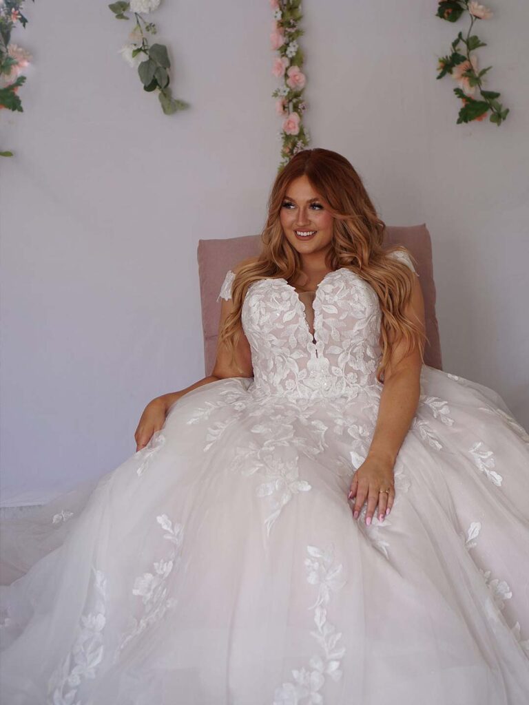 D3314 Plus Size - Essense of Australia wedding dress at Shropshire Country Brides.
