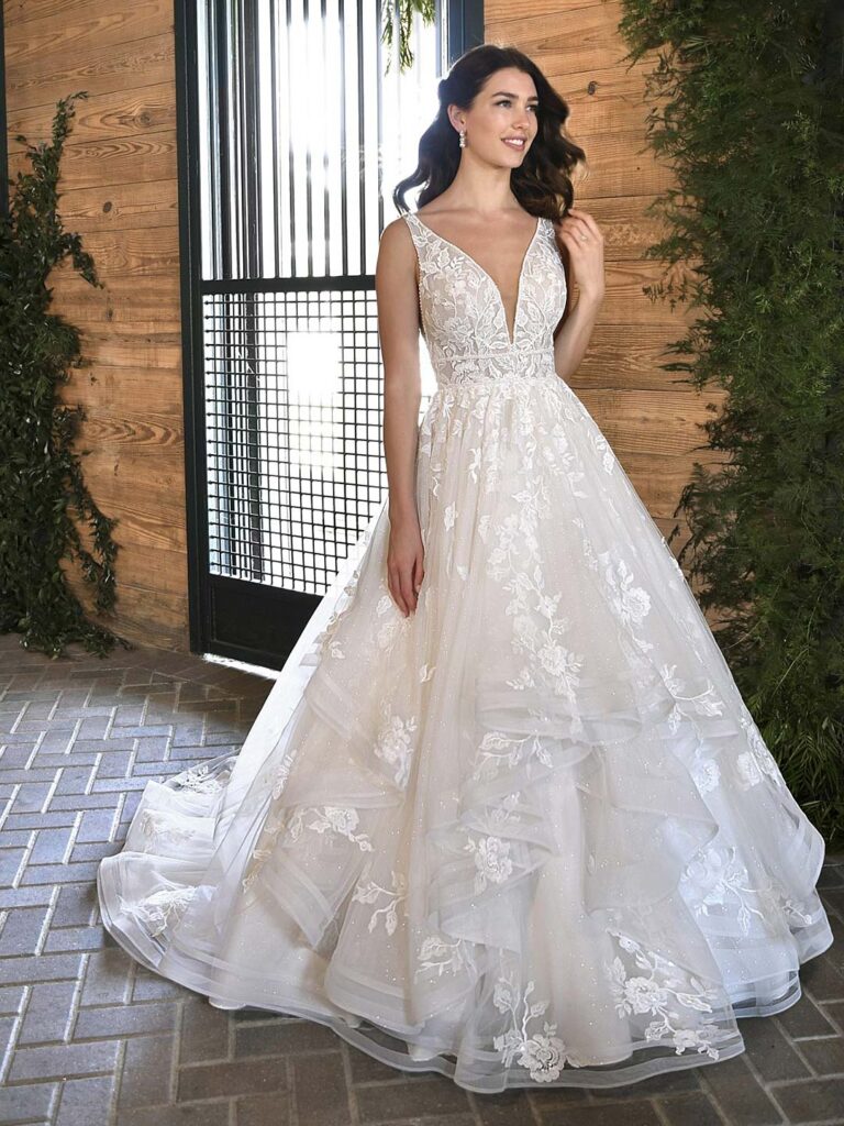 D3384 - Essense of Australia wedding dress at Shropshire Country Brides.