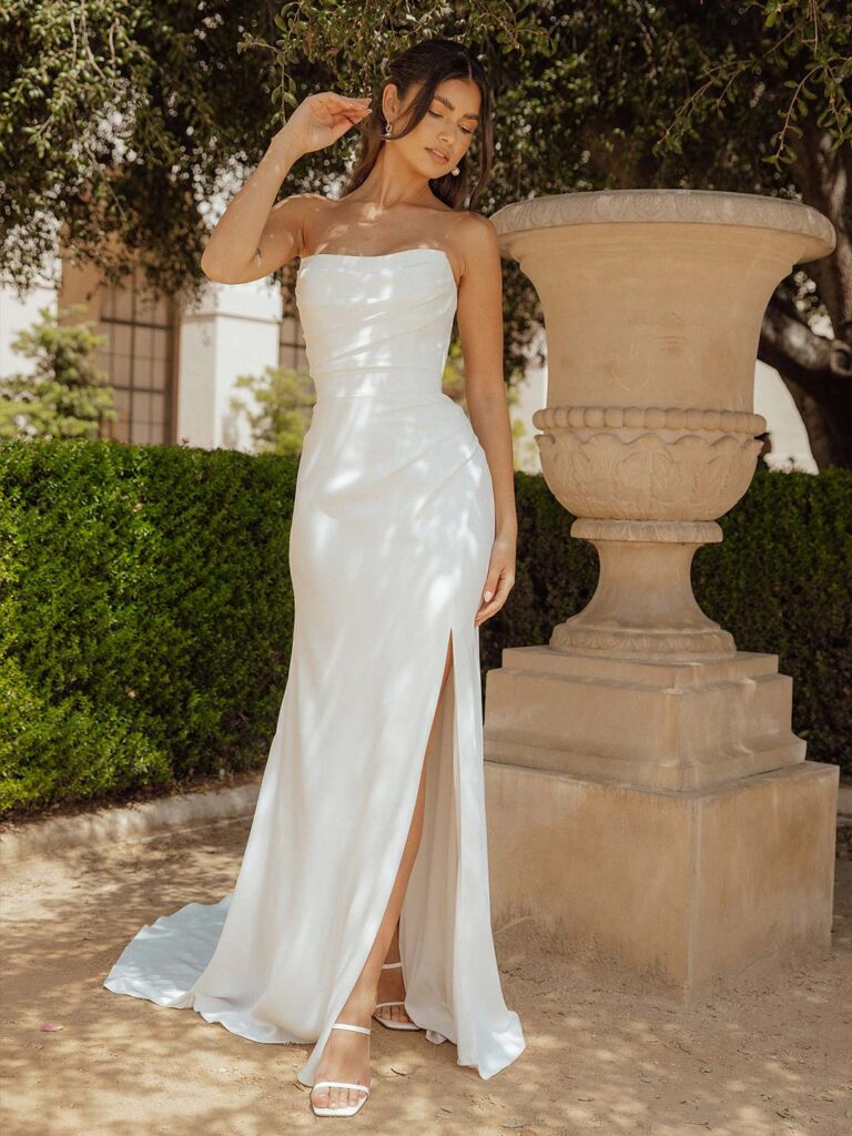 D3634 - Essense of Australia wedding dress at Shropshire Country Brides.