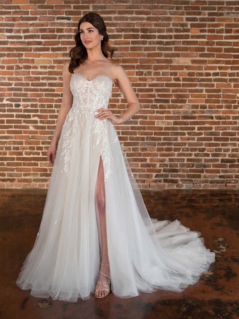 D3787 - Essense of Australia wedding dress at Shropshire Country Brides.