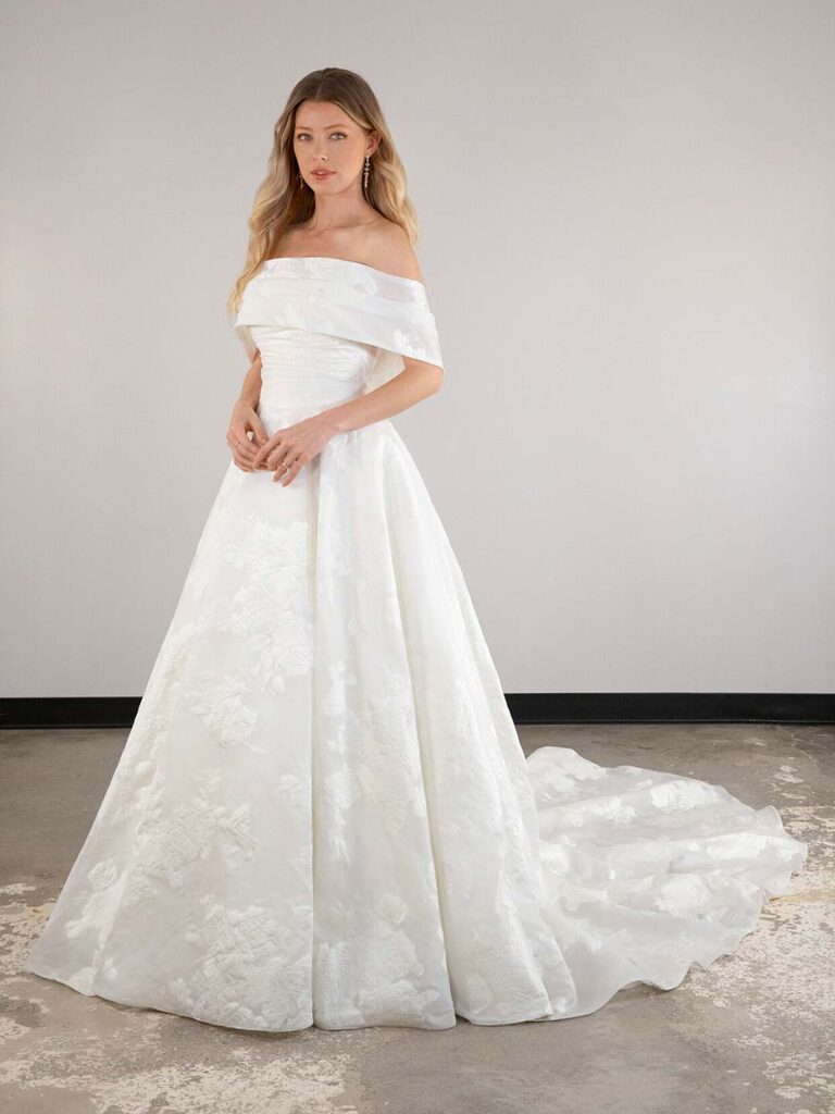 D3971 - Essense of Australia wedding dress at Shropshire Country Brides.