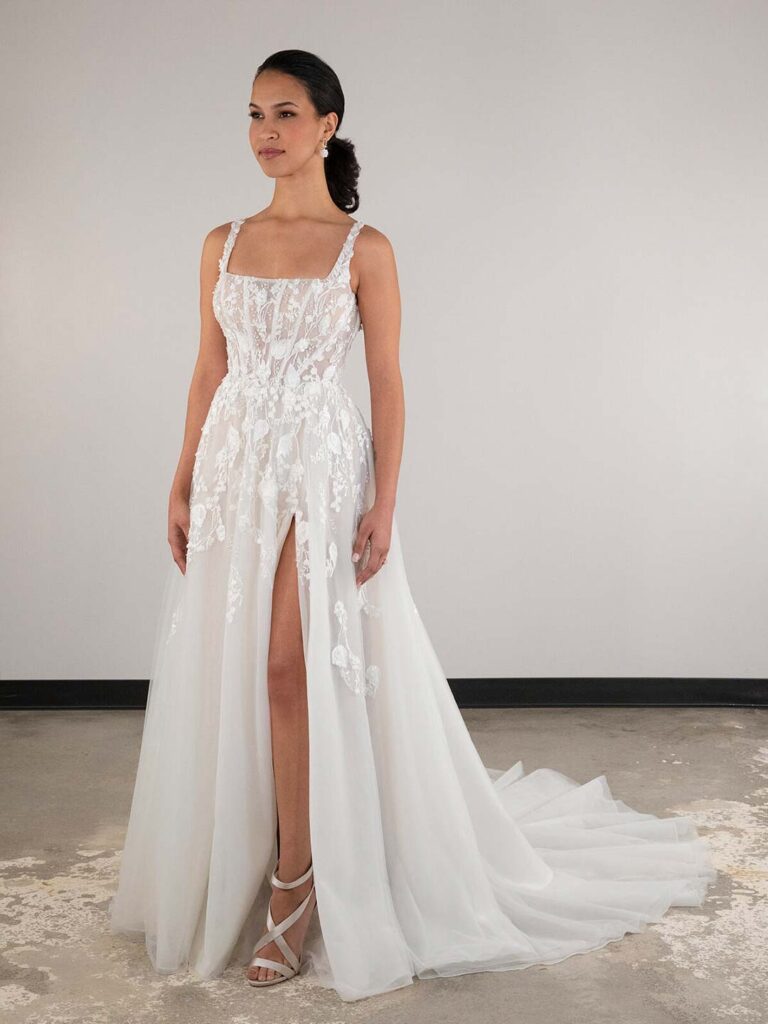 D4030 Plus Size - Essense of Australia wedding dress at Shropshire Country Brides.