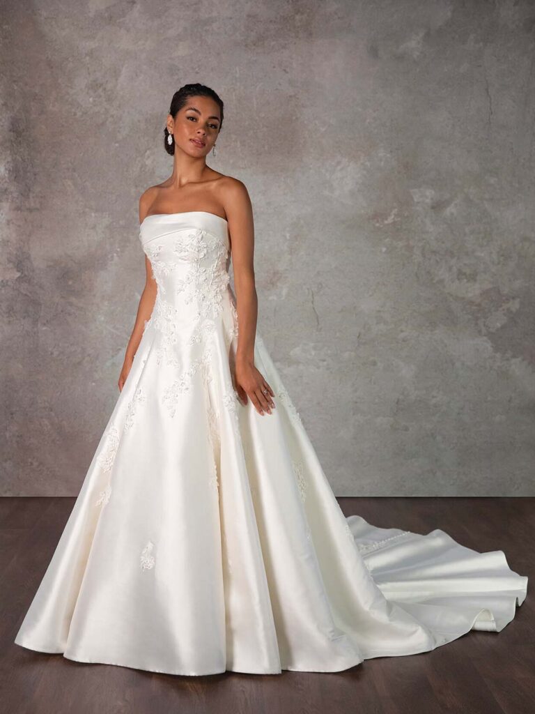 D4195 Plus Size - Essense of Australia wedding dress at Shropshire Country Brides.
