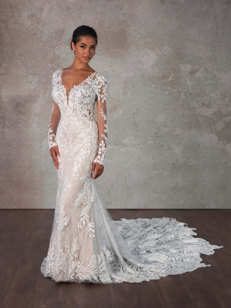 D4213 - Essense of Australia wedding dress at Shropshire Country Brides.