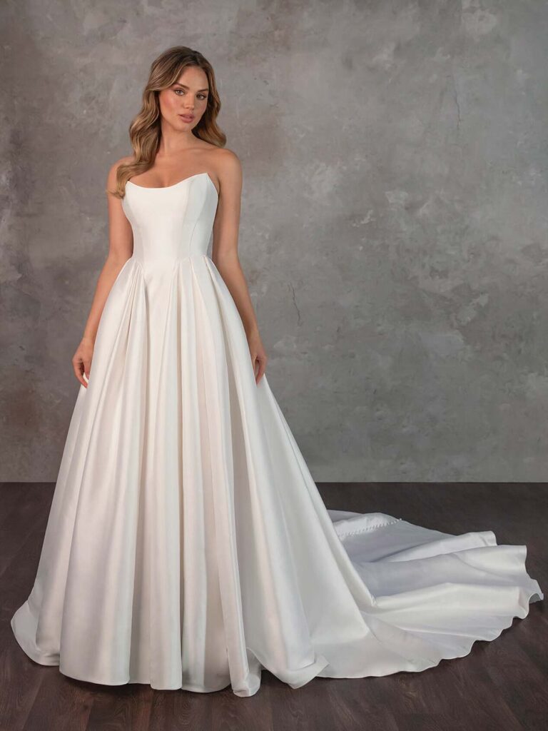 D4265 - Essense of Australia wedding dress at Shropshire Country Brides.