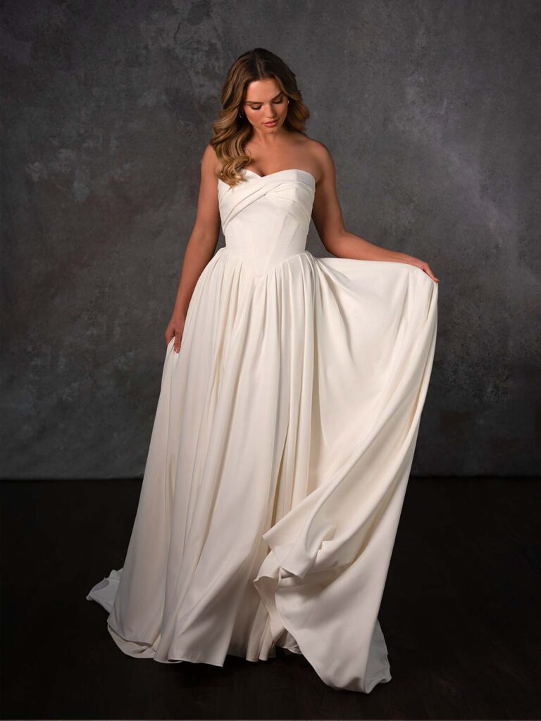 D4269 Plus Size - Essense of Australia wedding dress at Shropshire Country Brides.