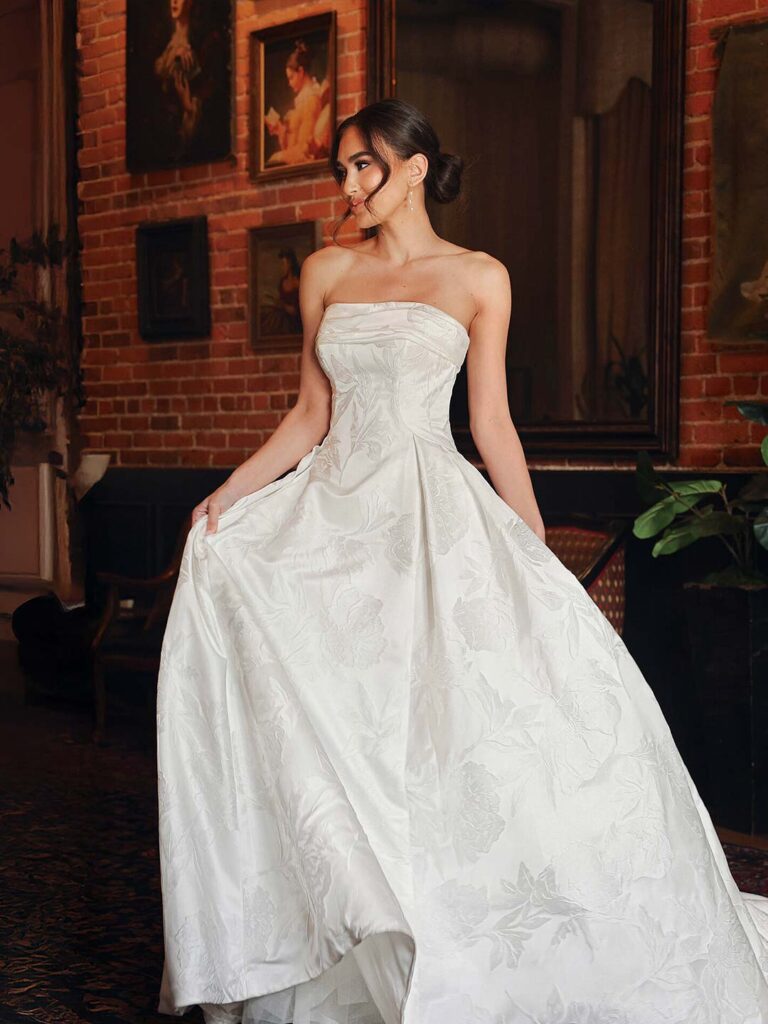 D4304 - Essense of Australia wedding dress at Shropshire Country Brides.
