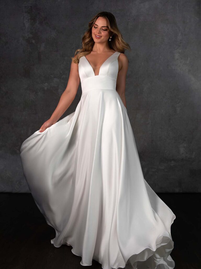 D4359 - Essense of Australia wedding dress at Shropshire Country Brides.
