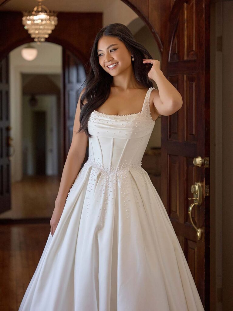 D4418 - Essense of Australia wedding dress at Shropshire Country Brides.