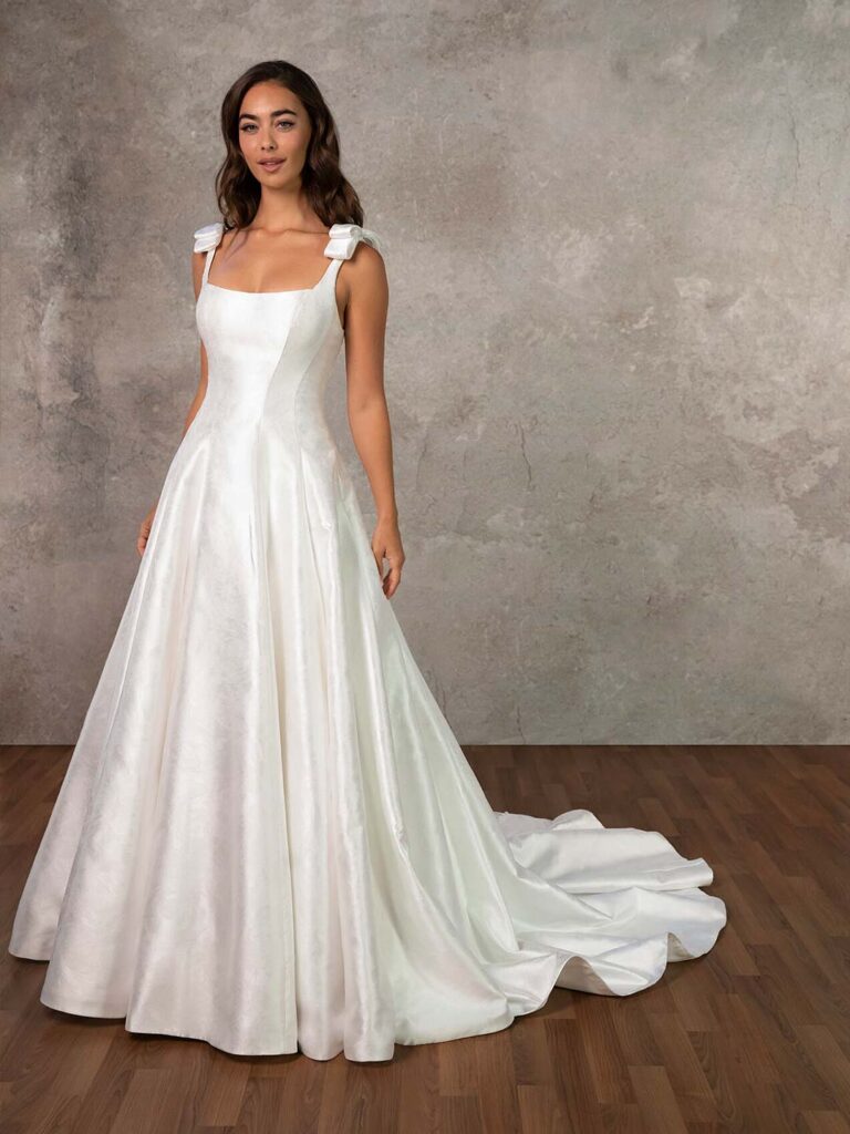 D4450 Plus Size - Essense of Australia wedding dress at Shropshire Country Brides.