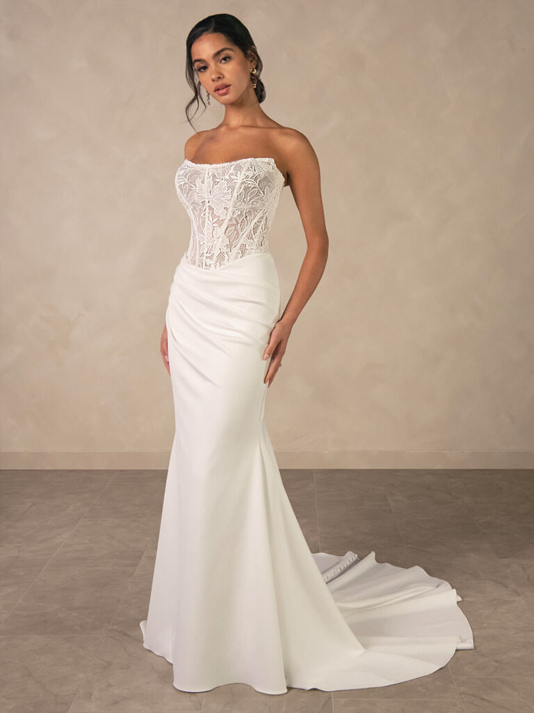 D4622 - Essense of Australia wedding dress at Shropshire Country Brides.