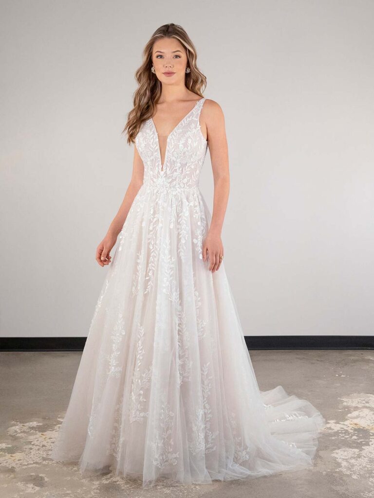 M4007 Plus Size - Essense of Australia wedding dress at Shropshire Country Brides.
