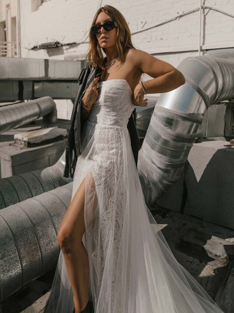 All Who Wander Noele – wedding dress at Shropshire Country Brides.