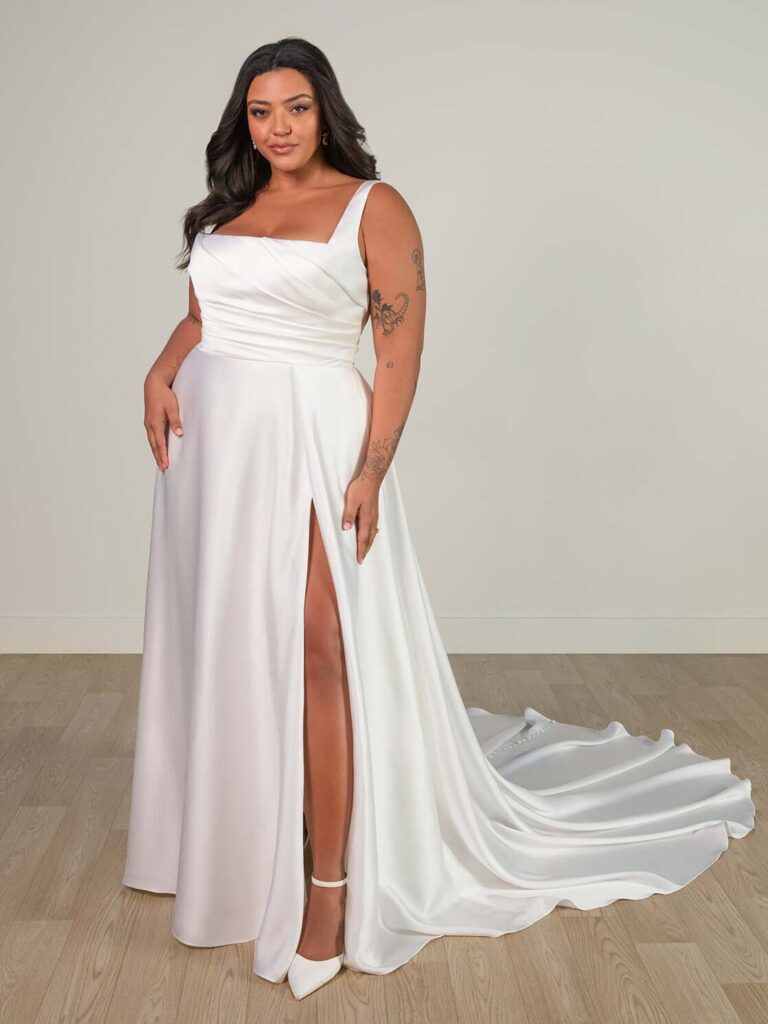 SY8110 Plus – Stella York plus size wedding dress at Shropshire Country Brides.