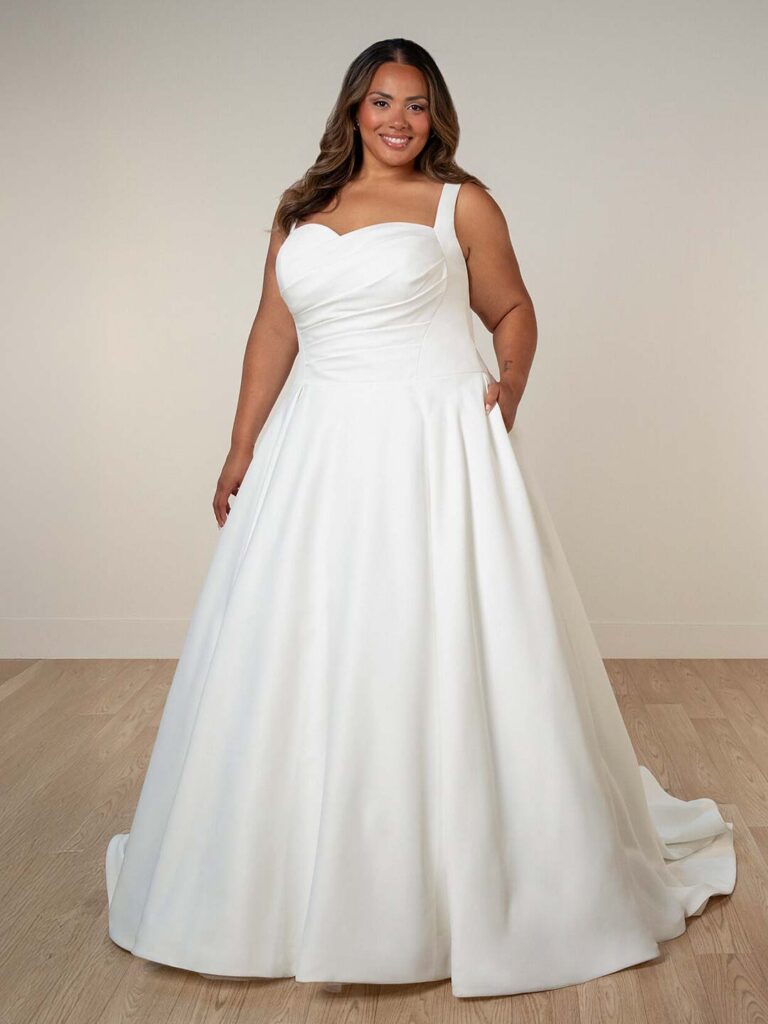 SY8178 Plus – Stella York plus size wedding dress at Shropshire Country Brides.